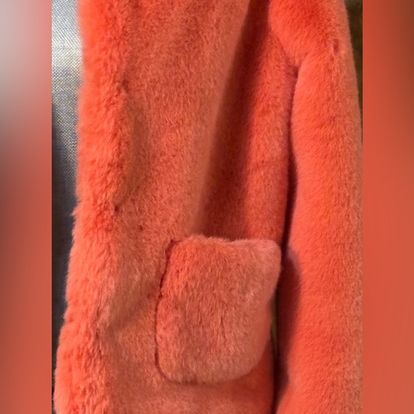 DRA Los Angeles NWT Mango Fur Jacket Anthropologie Size M - Picture 3 of 10